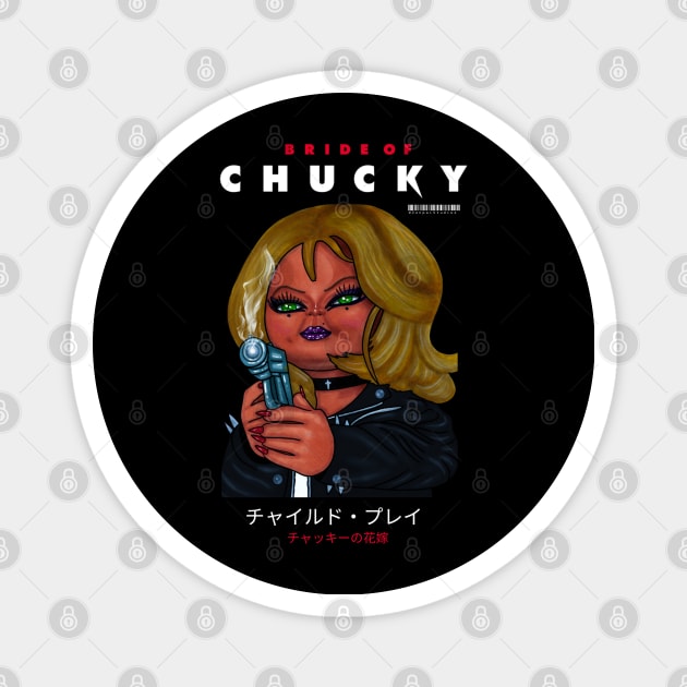 Bride of Chucky Magnet by Zenpaistudios